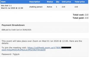 Booking Confirmation